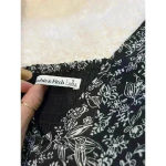 Abercrombie & Fitch Abercrombie Fitch Long Sleeve Black & White Print Dress With Pockets - Size S Photo 1