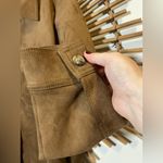 Loft Womens Brown Microsuede Shacket /Jacket Button Down Fall Neutral π€ Photo 3