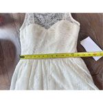 NWT Theia White Lace Mini Dress Style 890029 Size 4 Photo 10