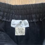 Saks 5th Avenue Vintage Saks Fifth Avenue High Waist A-Line 100% Linen Midi Skirt in Black Large Photo 4