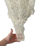 Victoria's Secret  Gold Label White Lace Sheer Bodysuit Lingerie Womens Medium Photo 2