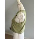 Danskin  Active Tank Top Olive Green‎ Sleeveless Zip Up Athletic Large Photo 1