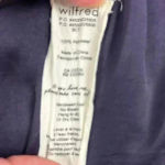 Wilfred Aritzia  Women's XS Blue Fit and Flare Ruched Mini Skirt Photo 4