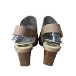 Vince Camuto Deverly Tan Cutout Nubuck Block Heel Sandals 12 Travel Summer NWT Photo 4