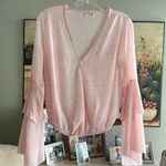 Peach Love California  animal print pink Blouse Photo 0