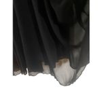 Chicwish NWT  medium long layer black flowy maxi skirt zipper back Photo 5