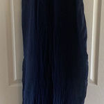 Anthropologie The Odells Navy Maxi Dress Size Small lightweight cotton Photo 0
