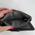 Fossil  Black Pebbled Leather Wallet Bifold ID Credit Card Slots Zipper Pocket Photo 7