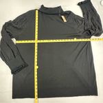 Loft  Turtleneck Mixed Media Sweater Plus Size 24/26 Color Black NWT Was $69.50 Photo 7