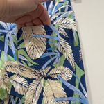 J. McLaughlin  Masie Pant NWT $168 4 Stretch Pull On Catalina Blue Palm Bermuda Photo 2