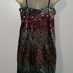 EXPRESS Gradient Sequin Mini Dress Women’s S Small Photo 3
