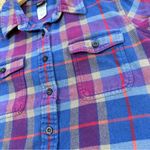 Patagonia Women’s Organic Cotton Long-Sleeved Fjord Flannel Shirt Oasis Blue 12 Photo 13