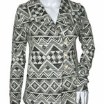 Lucky Brand Jacket Black White Aztec Southwest Casual Boho Tribal Womens XS Photo 0