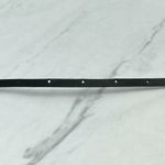 Black Skinny Faux Leather Circle Concho Belt Silver Hardware Large (L) ✨ Photo 7