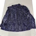 Vintage Ruby Rd Zip Up Blouse Jacket Blue Size 18 Photo 2