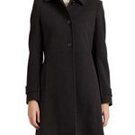 Lauren Ralph Lauren Military Crepe Charcoal Button Front Car Coat Size XS NWT Gray Photo 0