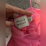 Hello Molly Dine and Dash Ruched Mini Dress Hot Pink Photo 7