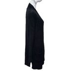 Barefoot Dreams CozyChic Lite Cardigan Black Women’s Size Small Open Front Soft Photo 4