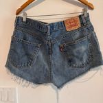 Levi's  Distressed Shorts in Dark Blue Wash Sz30 Photo 2