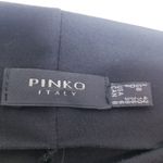 Pinko Italy Elegant Black Long Sleeve Midi Dress Zipper Detailed Boatneck Size 6 Photo 10