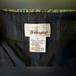 Vintage 90s Worthington pinstriped sleeveless button down vest dress, size 12 Black Photo 6