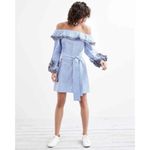 Alexis Miquela Blue Gingham Plaid Mini Dress Sz.XS Photo 2