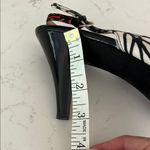 Nine West Black and Pink Patterned Slingback Heels Great Condition Photo 3