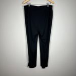 Talbots  Pants Womens 1X Black Pull On Tapered Stretch Slit Casual Dress Slinky‎ Photo 4