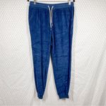Marine layer Blue Velour High Rise Jogger Pants Photo 2