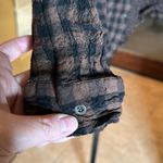 Jane and Delancey  Brown Black Gingham Checkered LS Button Up Shirt Size Small Photo 4