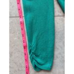 Chico's  Teal Green Ruched Side Tie Knit Sweater Top Classic Work Size 0 Small Photo 11