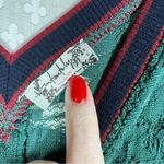 Free People  Intimately Green V Neck‎ Floral Lace Long Sleeve Top Photo 3