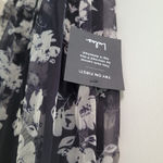 Lulus  Black Floral Print Tulle Bustier Maxi Dress NWT Photo 9