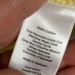 Talbots Blouse Women's Size XL Stripes Long Sleeve Yellow White Photo 3