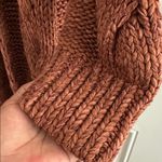 Free People  Rust Cable Knit Long Cardigan Photo 8