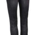 CAbi  Distressed Black Slim Boyfriend Jeans Size 8 Style 3749 Photo 1