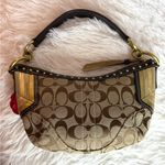 Coach y2k  Vintage Brown Stud Gold Hobo Mini Purse Shoulder Bag Photo 1