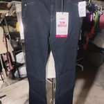 Faithfull the Brand $52 FAITH JEANS Black HI-RISE SLIM BOOTCUT RINSE WASH size 8. Photo 0