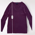J.Crew Maroon Bell Sleeve V-Neck Wool Blend Sweater Size S Photo 5