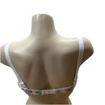 Massam Size Large White Floral Lace Underwire Bra. Made in Brazil New. Photo 3