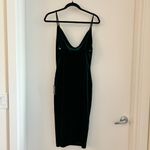 Lulus Lulu’s Jazzy Belle Dark Green Velvet Bodycon Midi Dress Size L NWT Photo 6