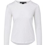 Veronica Beard  Mason Baseball Long Sleeve Pima Cotton Slub Jersey T-Shirt Photo 3