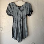 Womens Tie Dye Rayon Tunic Dress Embroidered Lace Festival Grunge Hippie Boho Gray Size undefined Photo 4