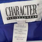 Character Suburban Wear vintage linen royal blue blazer single button 12 office Photo 2