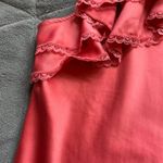 Iz Byer Vintage Y2K B Wear/Byer Rosette Halter Coral/Salmon Satin Tank Top Size Medium Photo 6