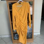 VICI  Asymmetrical Ruched Midi Dress Photo 2