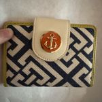 Spartina 449 Spartina Anchor Canvas Wallet with Navy Pattern Photo 0