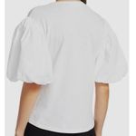 ALC Frank A.L.C. Women's White Cassandra Puff Sleeve Cotton T-Shirt Top Size S Photo 8