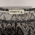 Ginger G  sheer snakeskin print blouse in medium Photo 2