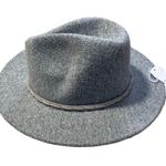 Time And Tru NWT  Heather Gray Banded Fedora Hat One Size Adjustable Photo 2